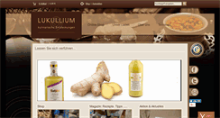 Desktop Screenshot of lukullium.de