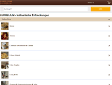 Tablet Screenshot of lukullium.de